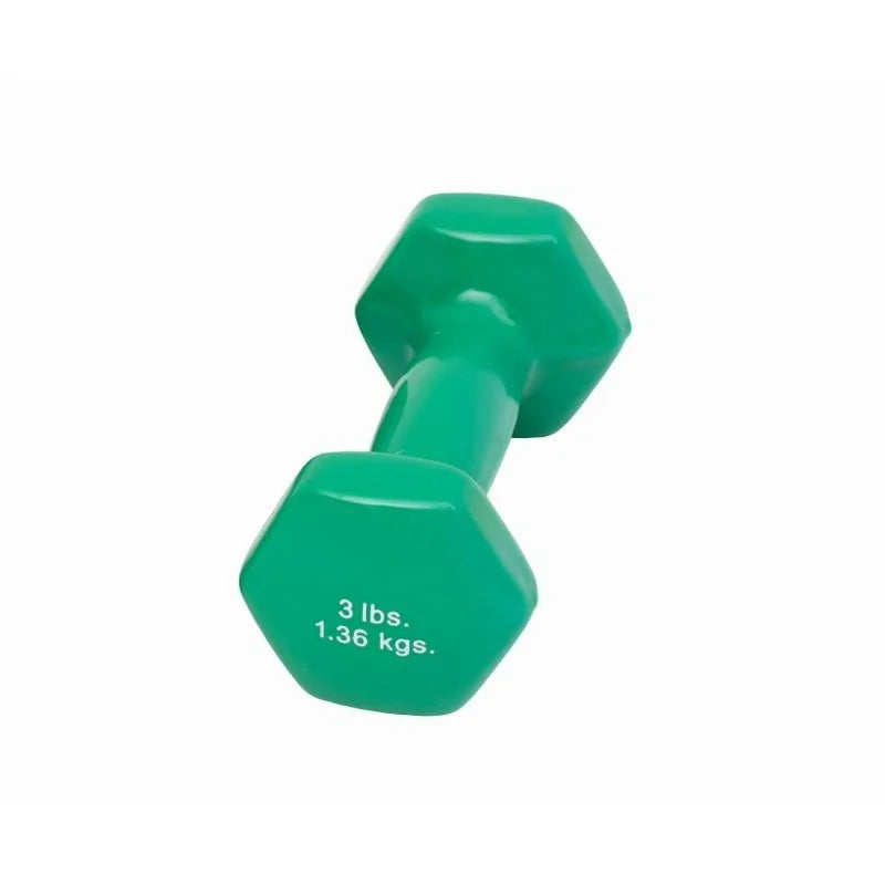 Vinyl Coated Cast Iron Dumbbell for Strength Training Upper Body Workouts