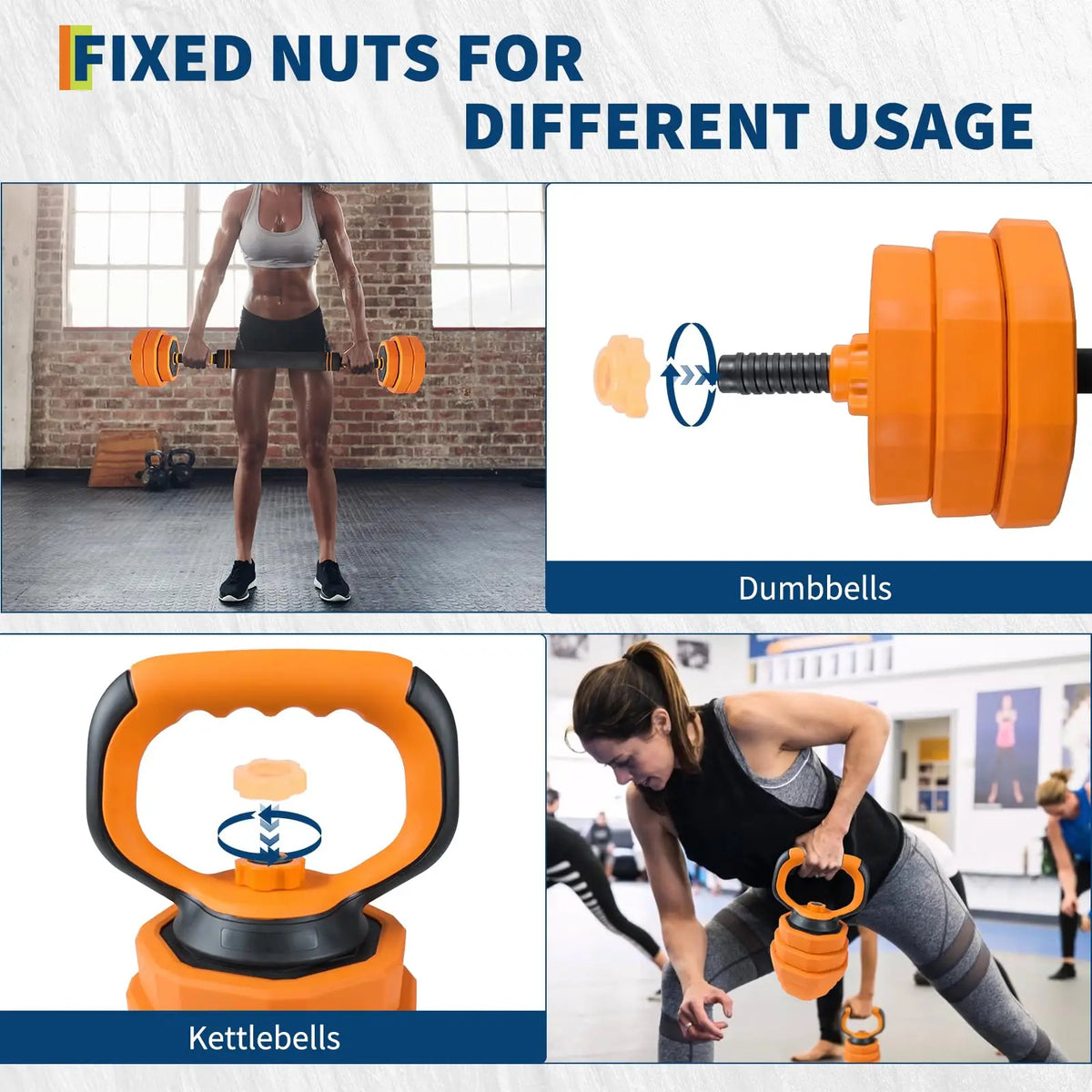 Adjustable Dumbbell Set With Secure Barbell Connector