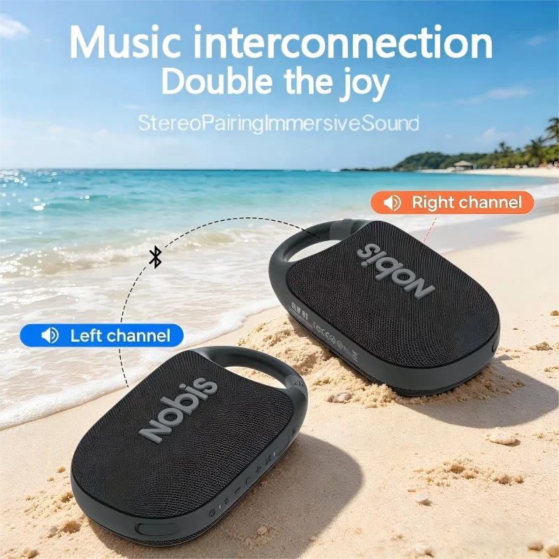 Nobis IP68 Waterproof Bluetooth Speaker 8W Stereo Sound 24H Playtime