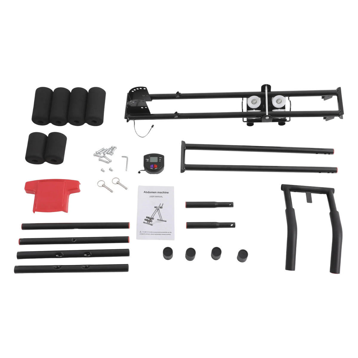 Ab Workout Equipment Adjustable Ab Trainer Machine With LCD Display