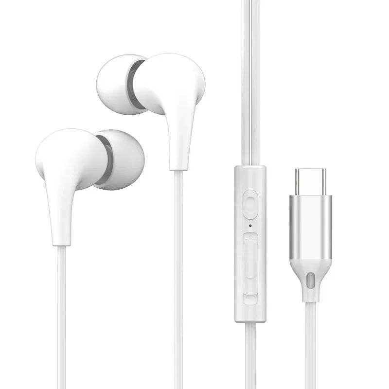 Type C 3.5mm Wired Headphones 9D HiFi In Ear Earphone Digital Chip Game Headset For iPhone Samsung Huawei Xiaomi With microphone