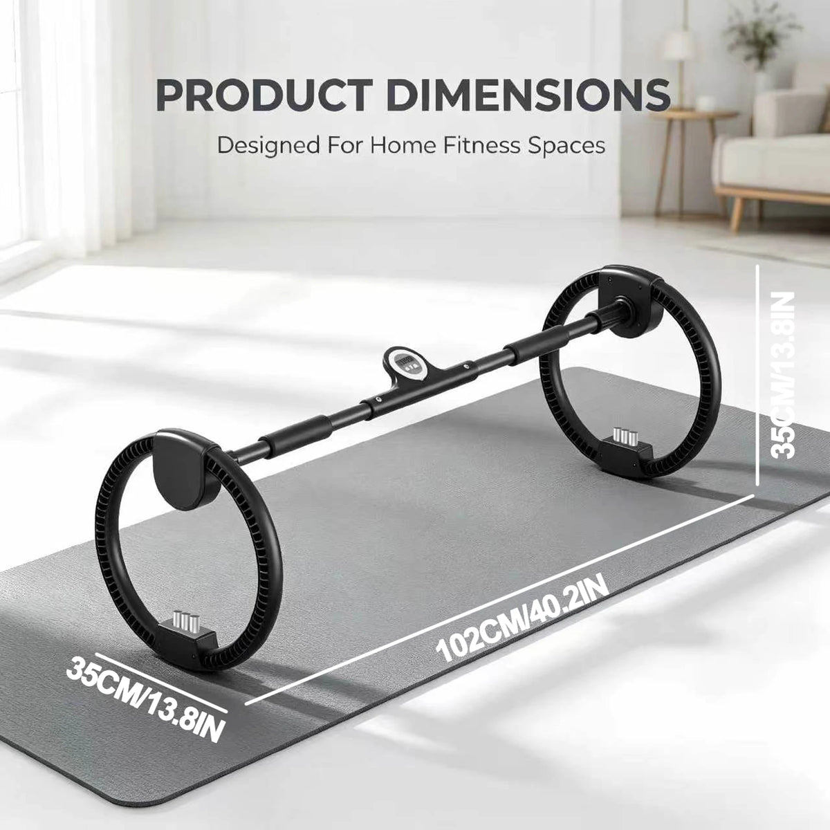 Adjustable Dual Wheel Forearm Wrist Exerciser With Resistance Weights