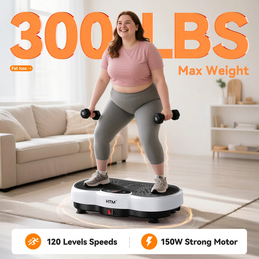 Vibration Plate Exercise Machine With Handles For Full Body Workout