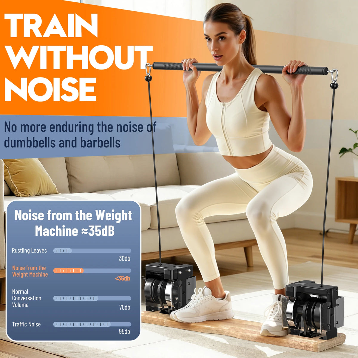 Multifunctional Portable Full Body Strength Training Home Gym