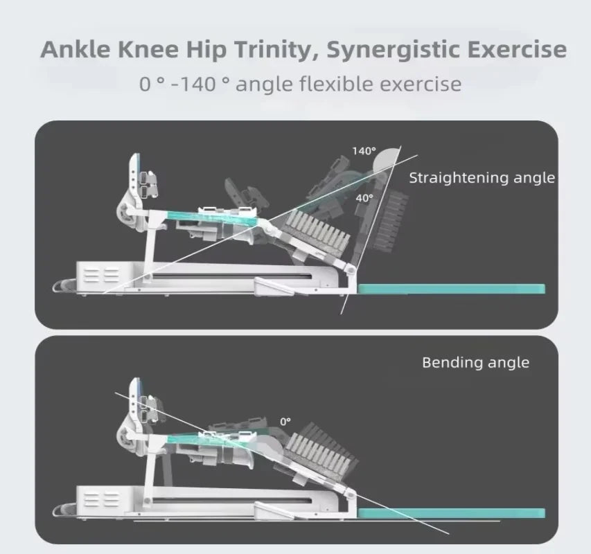 Electric Knee Rehabilitation Trainer Machine Bending and Straightening Machine After Knee and Lower Limb Fracture Home Exercise