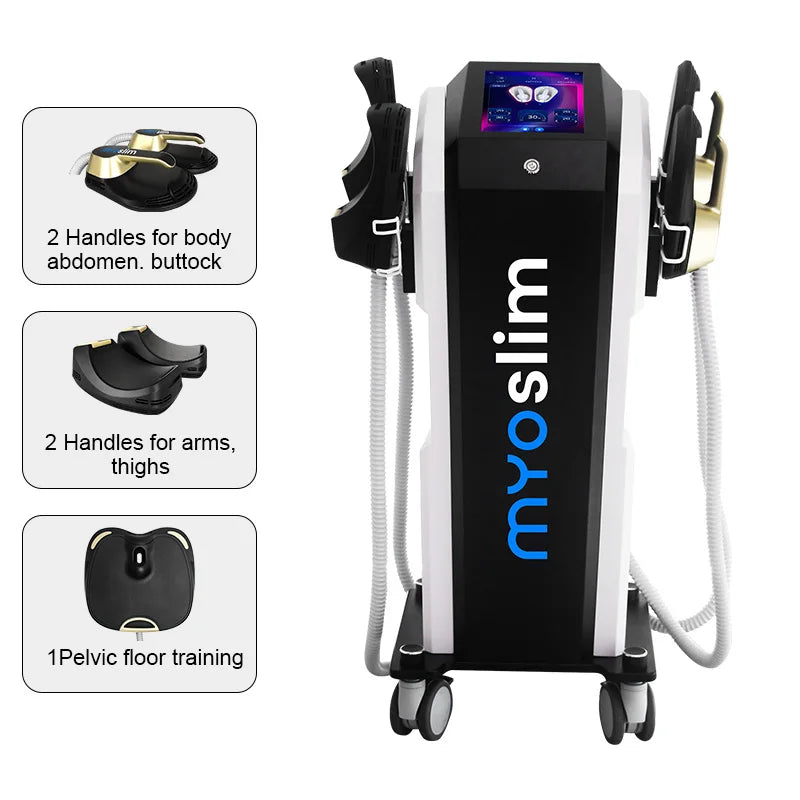 Portable Myoslim Neo EMS Slimming Machine Electromagnetic Muscle Stimulate Fat Burn Body Shaping Muscle Build Beauty Equipment.