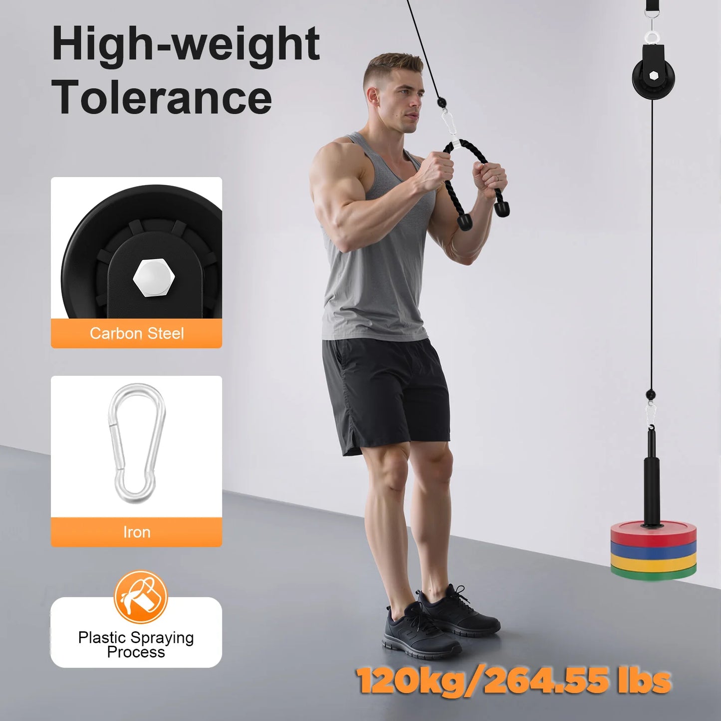 120kg Cable Pull Fitness System