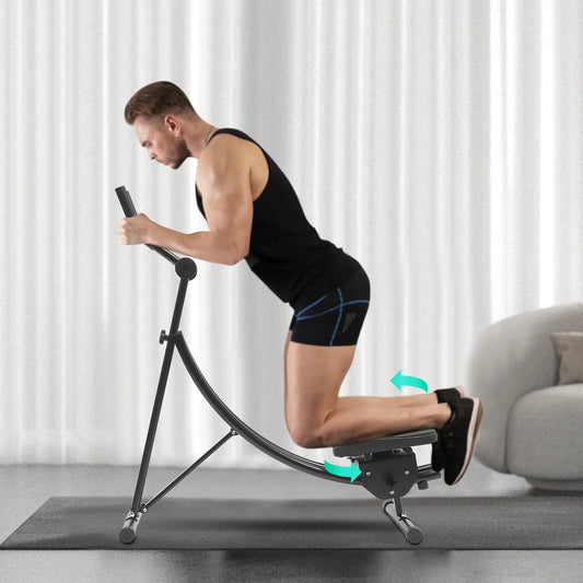 Foldable Abdominal Machine With LED Display 3 Gears Rotation