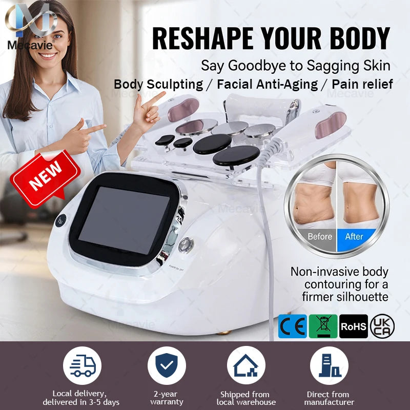 Body Sculpting Machine, High Power Deep Heat Therapy Non Invasive Fat Reduction Skin Tightening Pain Recovery