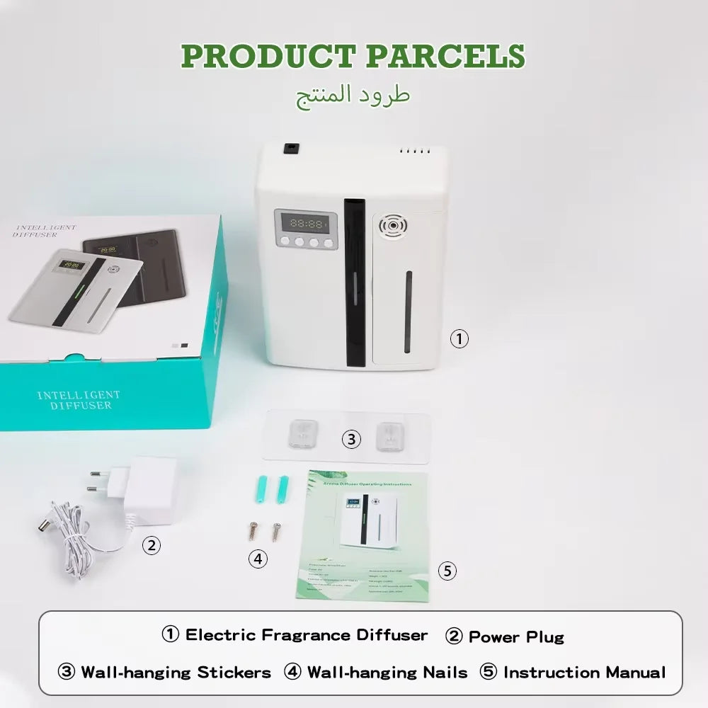 Namste 300m³ Bluetooth Aroma Diffuser - Flat Lay Wall Hanging Diffuser, Air Freshener, Air Purifier