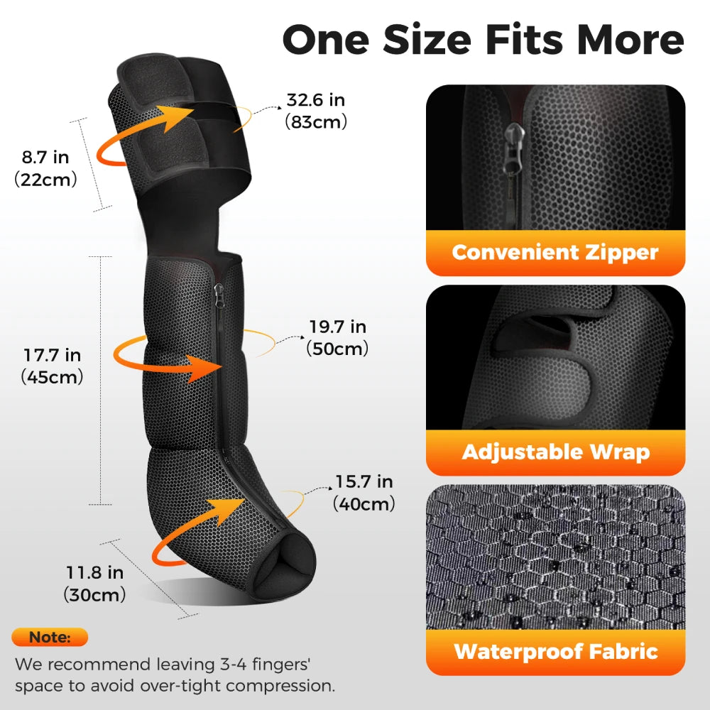 Nekteck Leg Compression Massager with Heat, Air Compression Boots for Circulation Pain Relief Christmas Gifts
