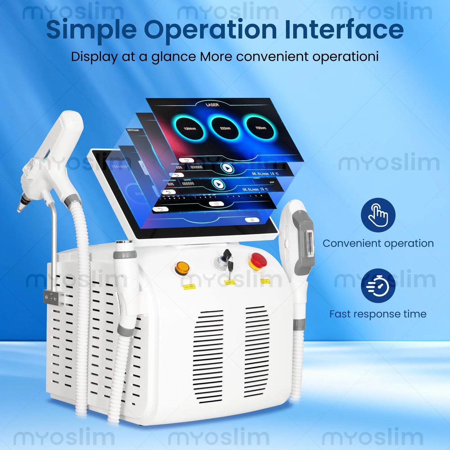 Diode Hair Removal 4 IN 1 5000W FAC 755 808 940 1064nm Soprano Painless Permanent Hair Removal CE Certified Beauty Device
