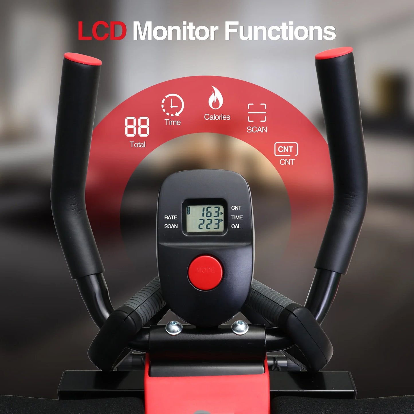 Abdominal Curling Exercise Machine Adjustable Dual Track Core Trainer Foldable