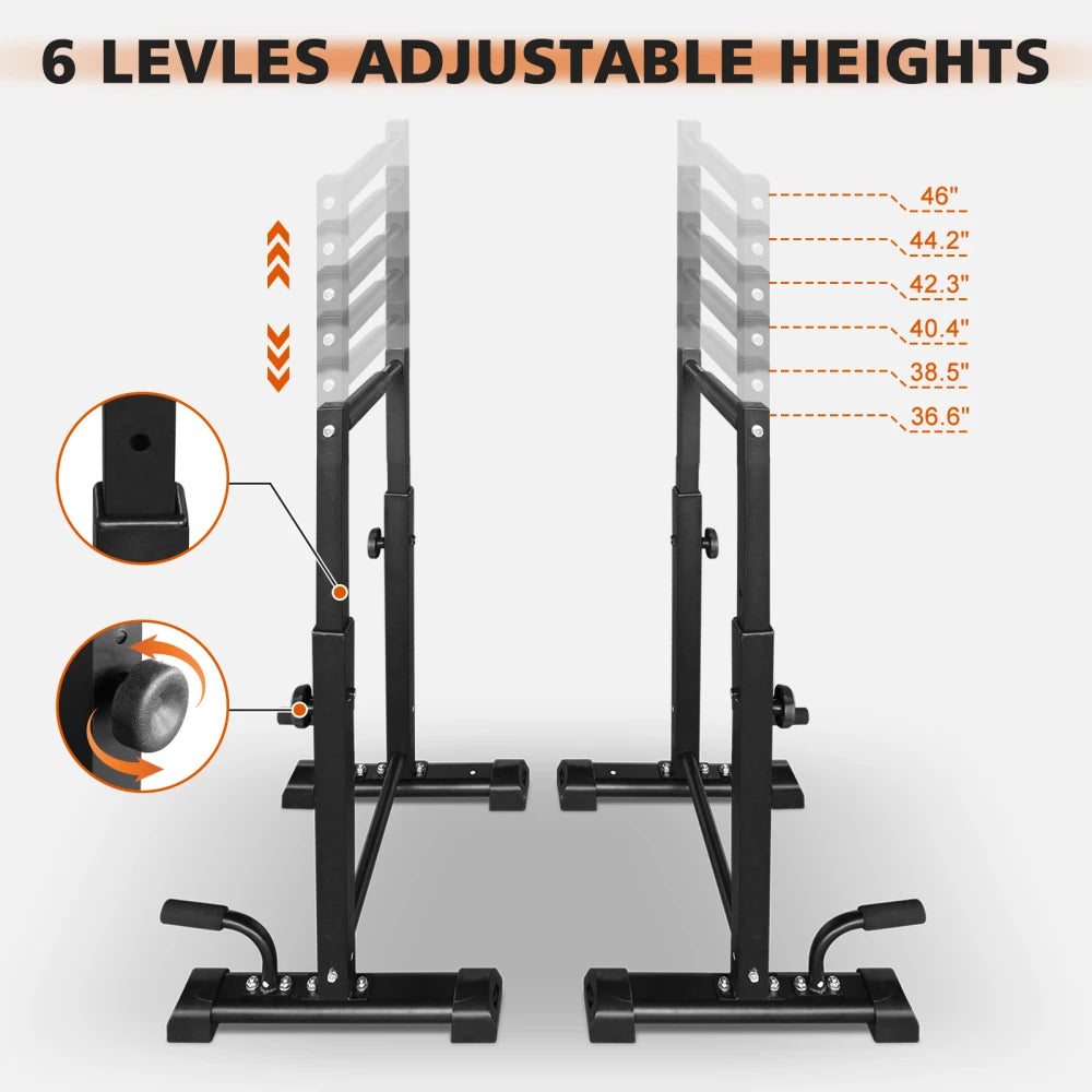 Adjustable Dip Bar Station And Pull Up Bars For Fitness