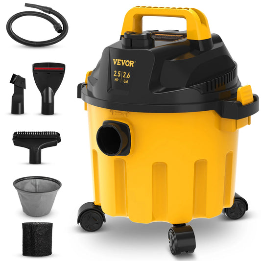 SucceBuy Wet Dry Vac 2.6 Gallon 3-in-1