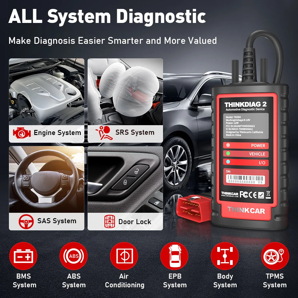 ThinkDiag 2 ALL software 1 Year Free Update Auto Diagnostic tool support