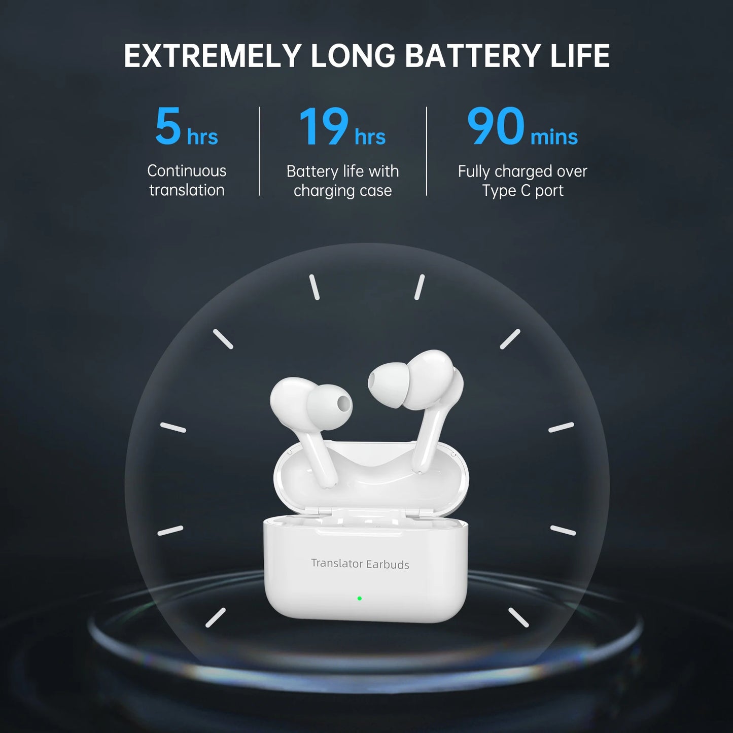 Wooask M6 Translator Earbuds 144 Languages