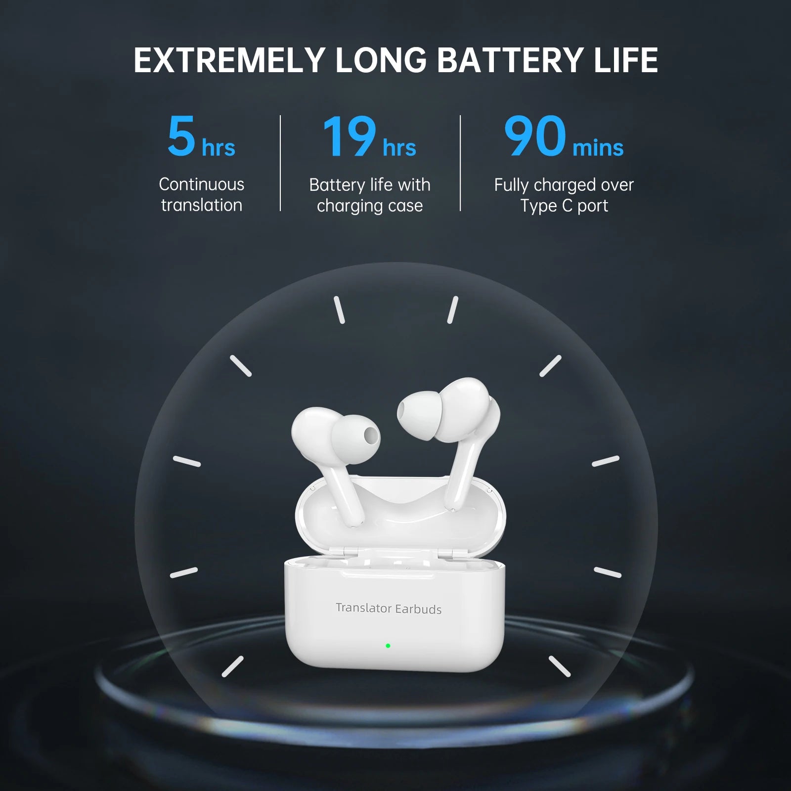 Wooask M6 Translator Earbuds 144 Languages
