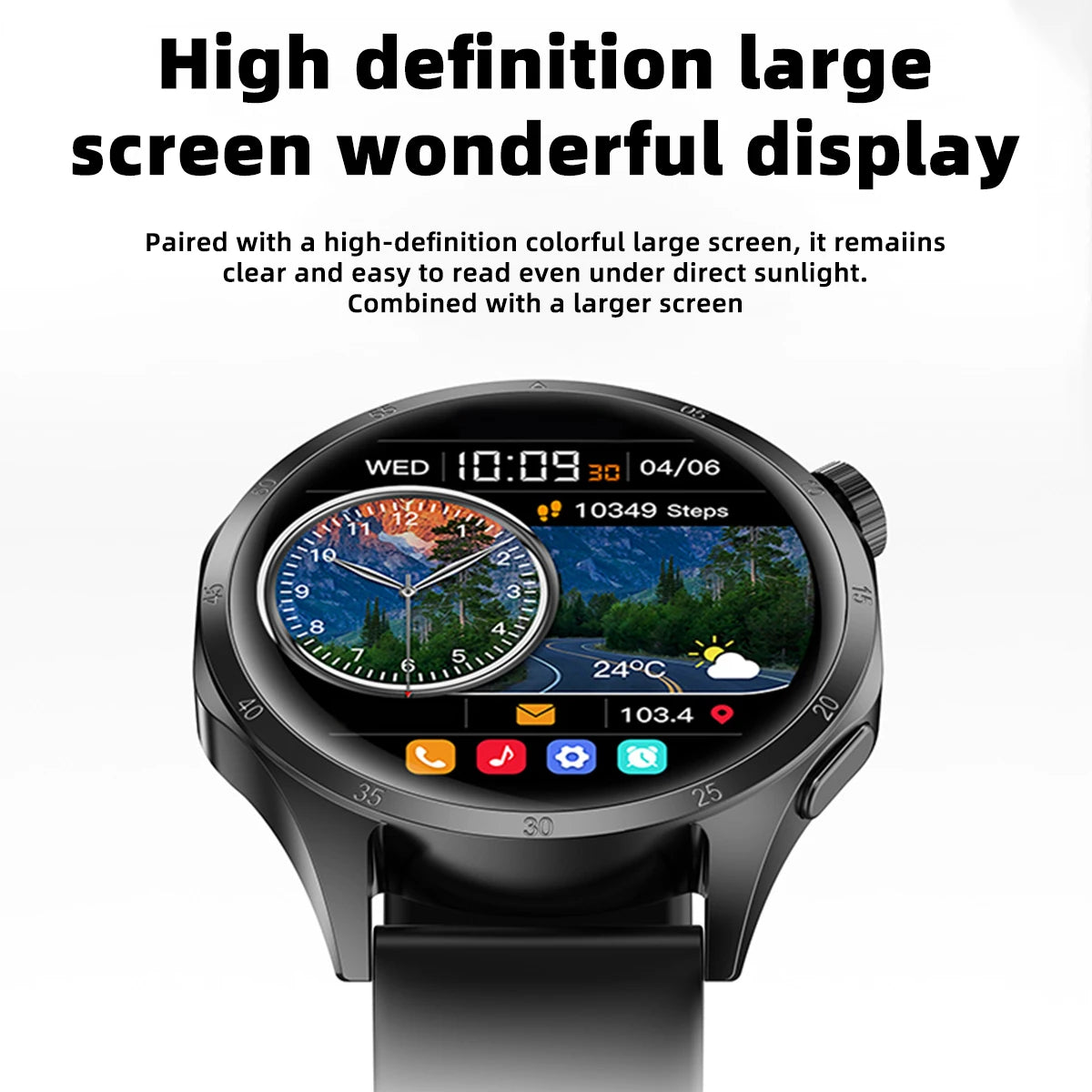 2026 New Smart Watch Men 1.52" HD IPS Screen Bluetooth Call Fitness Tracker Heart Rate Monitor Sports Smartwatch Gift