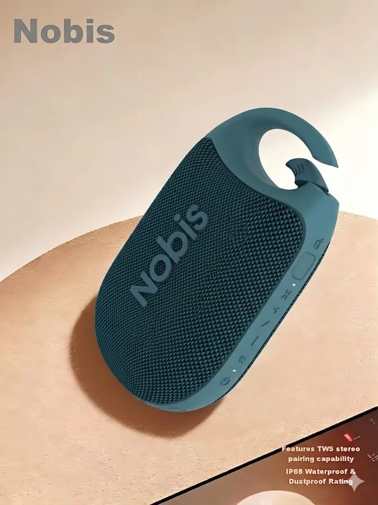 Nobis IP68 Waterproof Bluetooth Speaker 8W Stereo Sound 24H Playtime