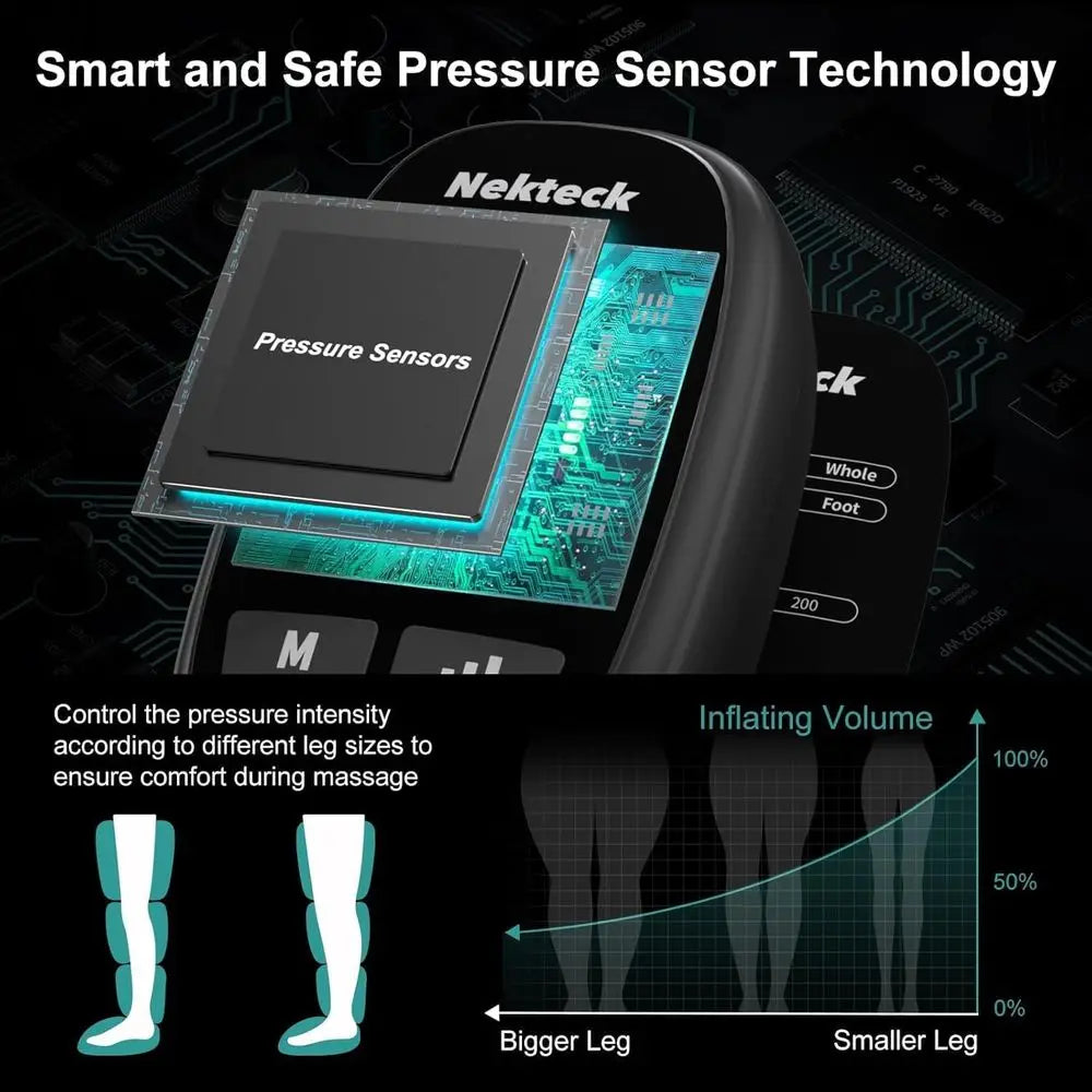 Rechargeable Compression Boots for Leg Recovery with 6 Modes and 4 Intensities