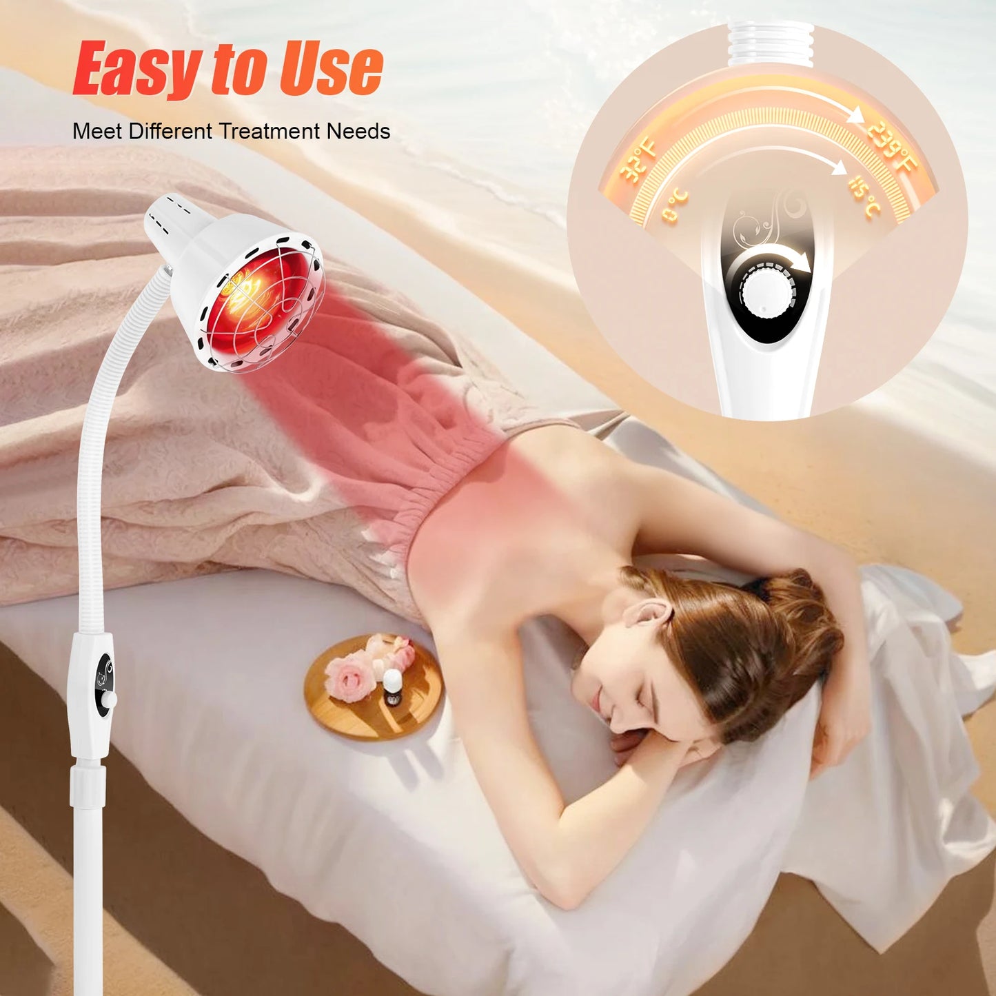 Professional 275W Infrared Heat Lamp For Joint Pain Relief