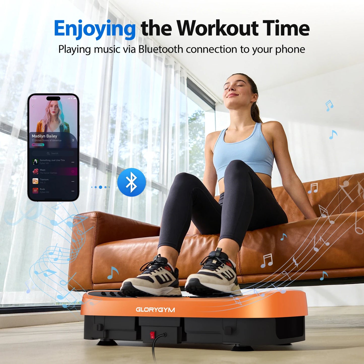 Vibration Plate Exercise Machine With 120 Levels And Quiet Operation