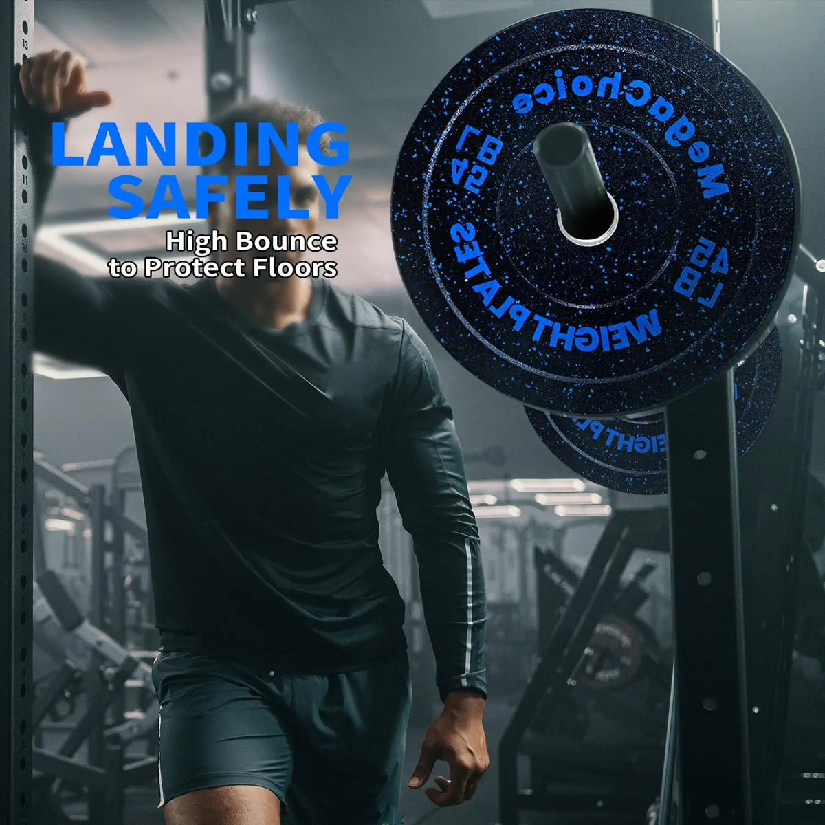 Rubber Bumper Weight Plates for Strength Training Workouts