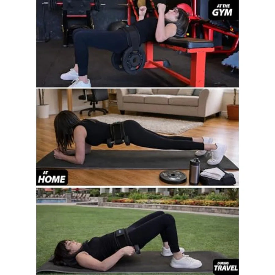 Hip Thrust Belt for Weight Training With Dumbbells and Kettlebells
