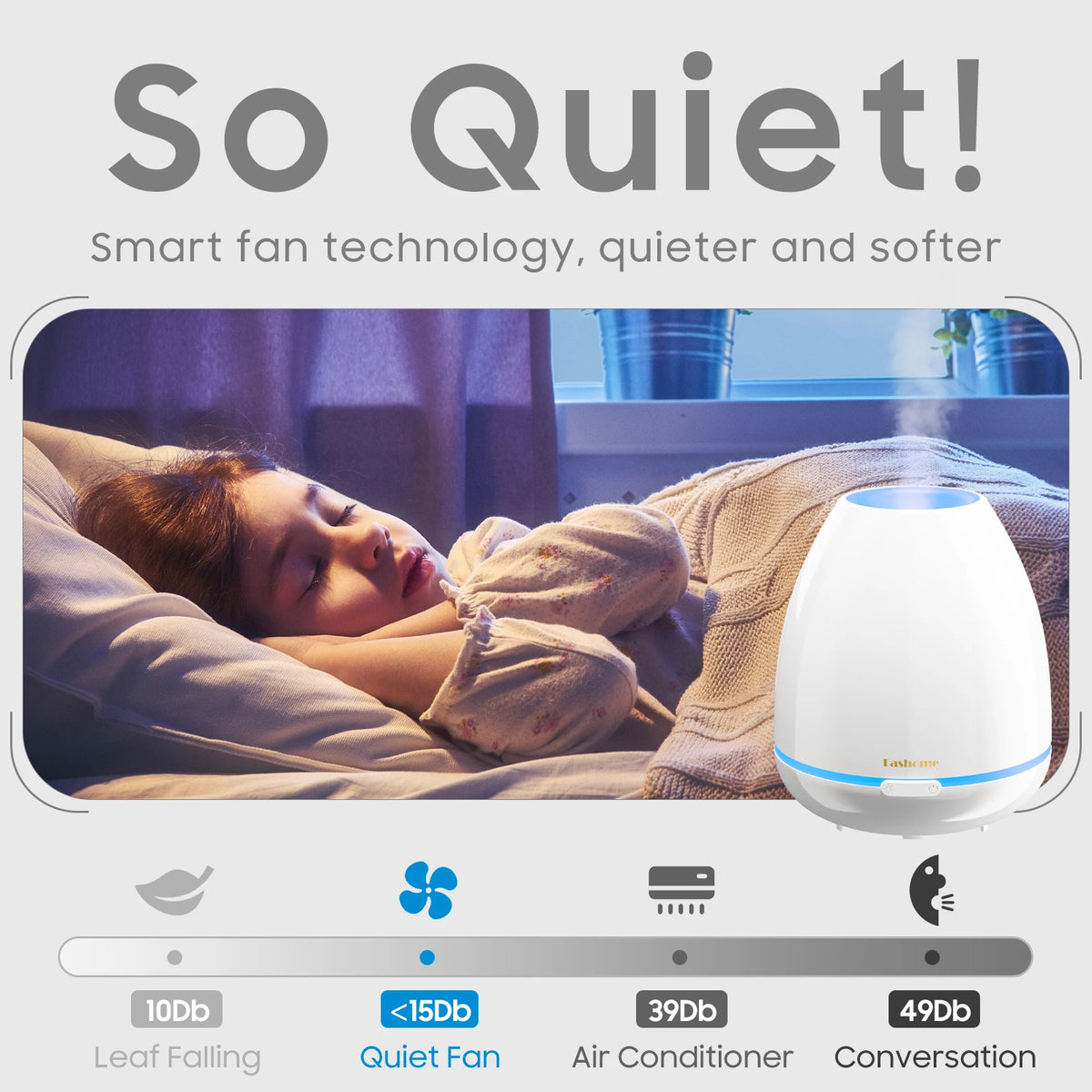 Essential Oil Diffuser, 300ML Small Humidifier And Aromatherapy Diffuser With 7 Color LED Lights