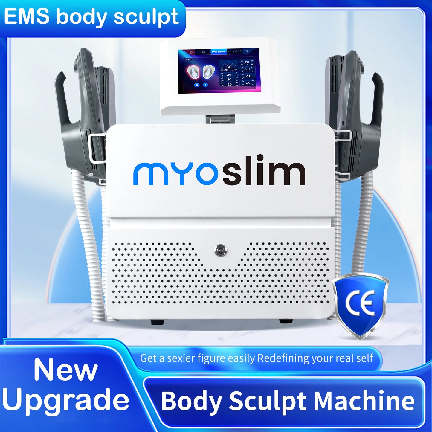 MYOSLIM EMS Neo Portable Muscle Stimulator For Fat Burning