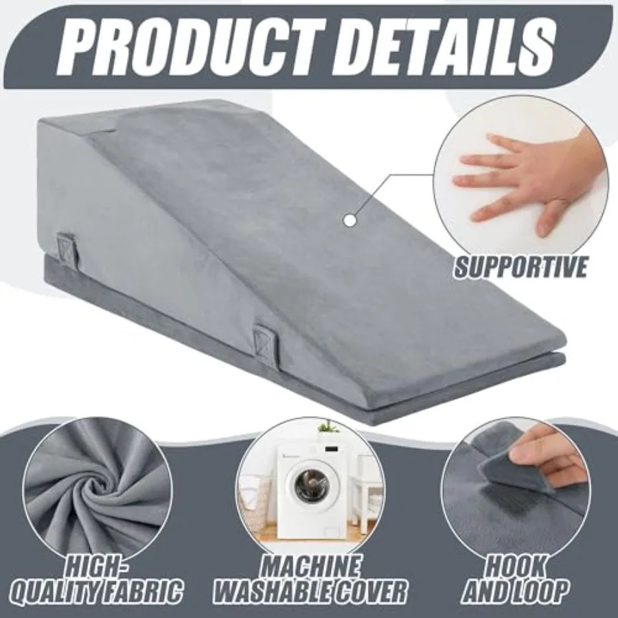 Leg Elevation Pillows for After Surgery, Adjustable Height Knee Surgery Recovery Equipment, Knee Replacement Recovery Aids for