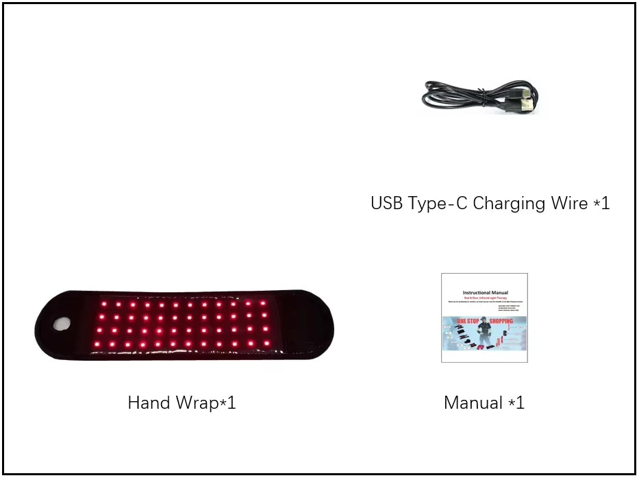 ZONGKUNG Rechargeable Cordless Near Infrared Wrist Therapy Wrap
