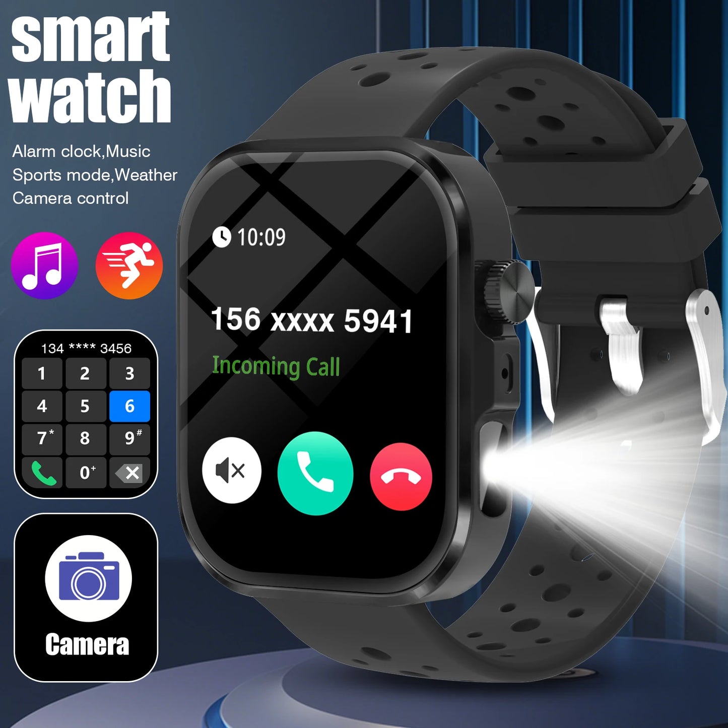 LOMAXFR Smartwatch Bluetooth Call Fitness Tracker With Multiple Modes