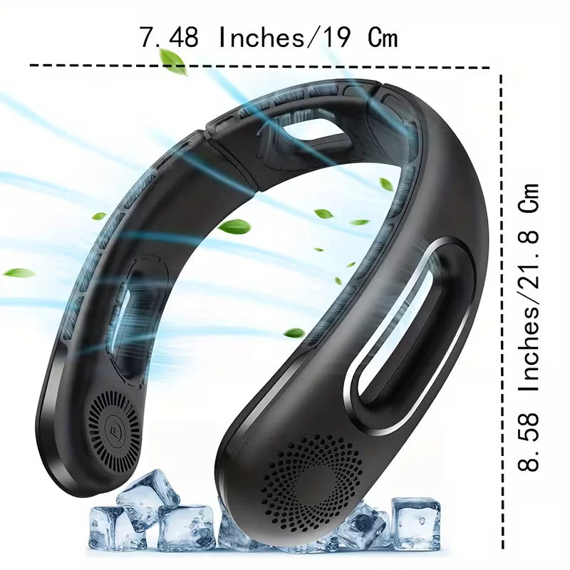Portable Neck Fan Wearable for Travel