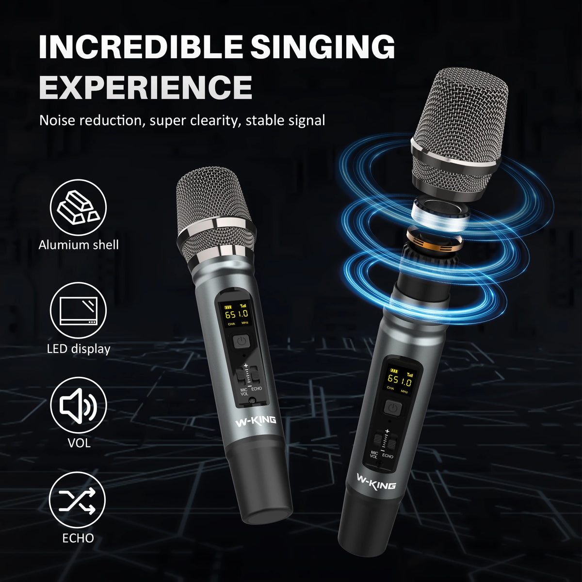 W-KING D20 Portable Bluetooth Speakers,200W RMS Massive Bass Party Boombox IPX7 Waterproof Speaker