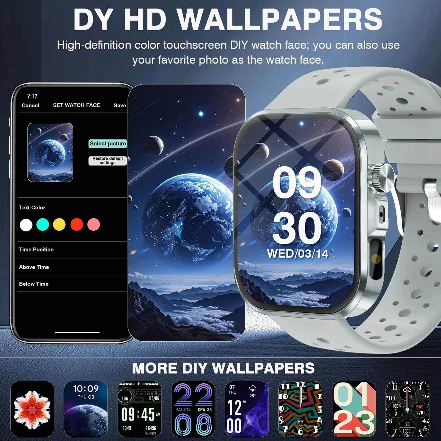 LOMAXFR Smartwatch Bluetooth Call Fitness Tracker With Multiple Modes