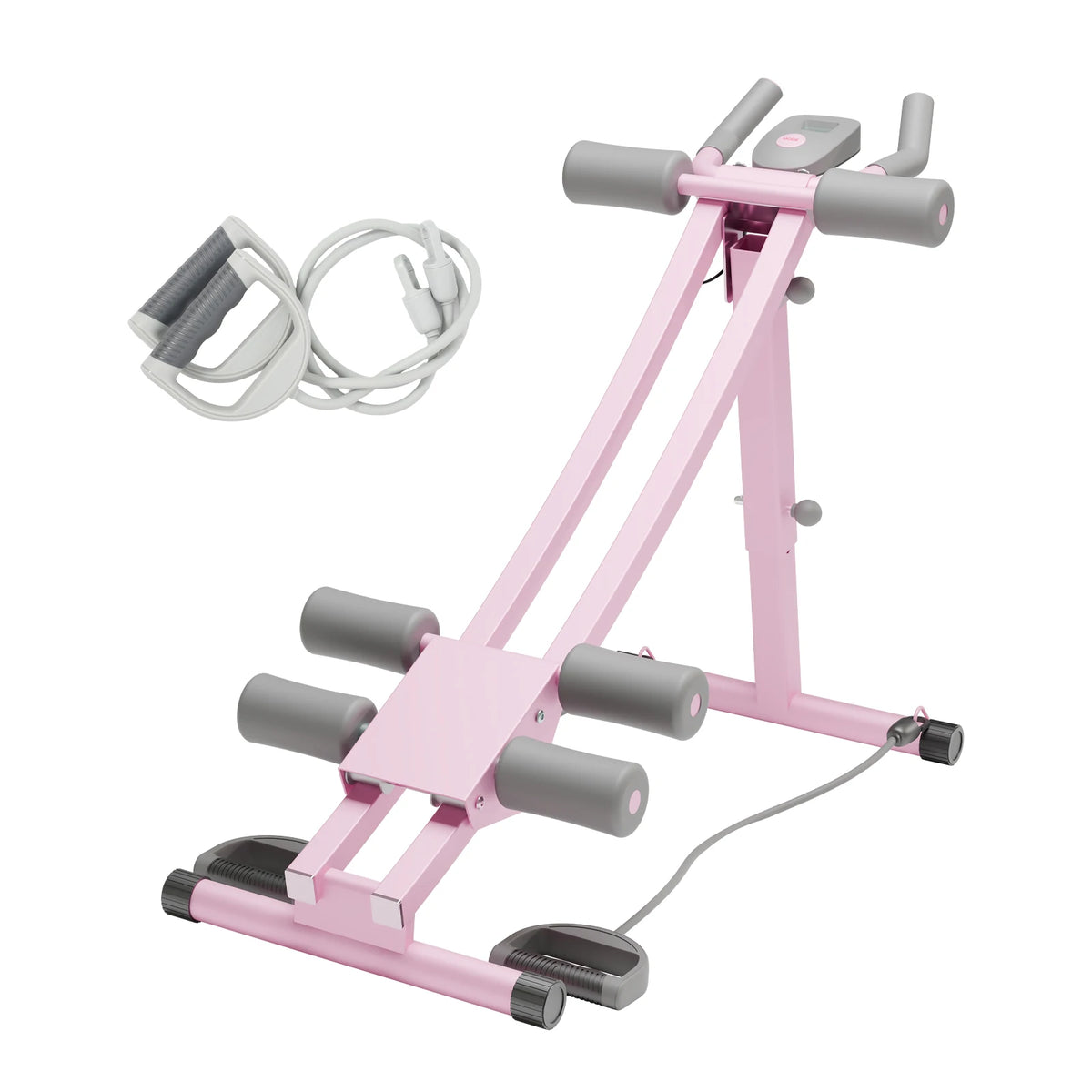 Foldable Adjustable Ab Cruncher Machine for Core Strength Training