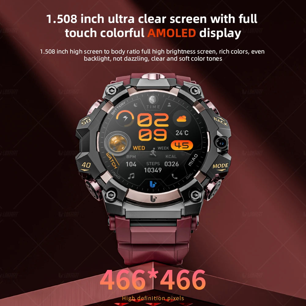 Lokmat Appllp 2 Pro Rugged Android Smartwatch 4G Dual Camera