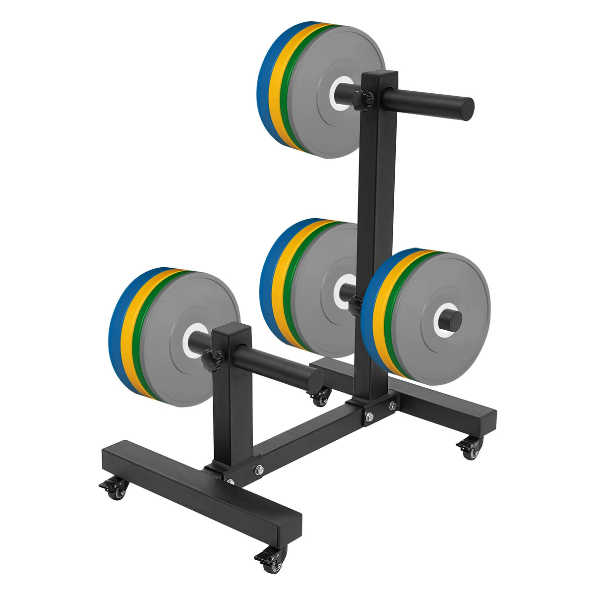 Heavy Duty Steel Weight Plate Storage Rack With Six Pegs
