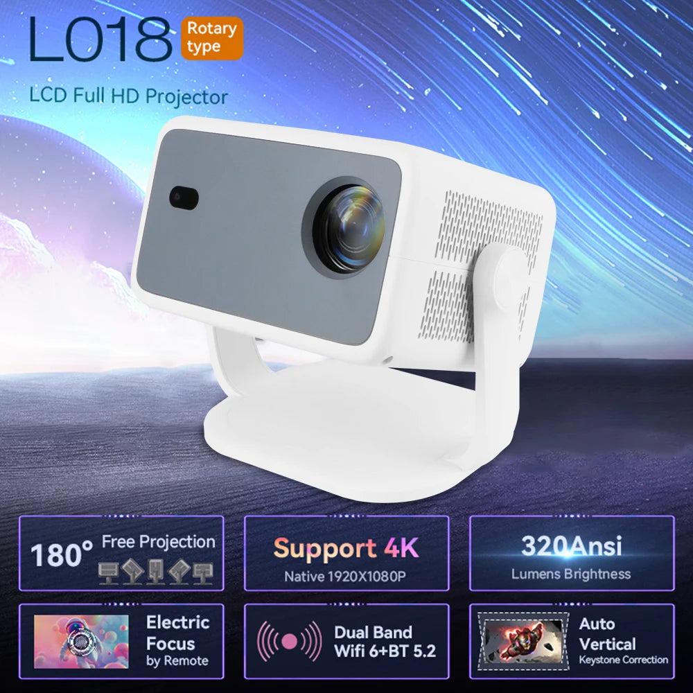 Projector Full HD LCD Projection Starry Sky Lamp