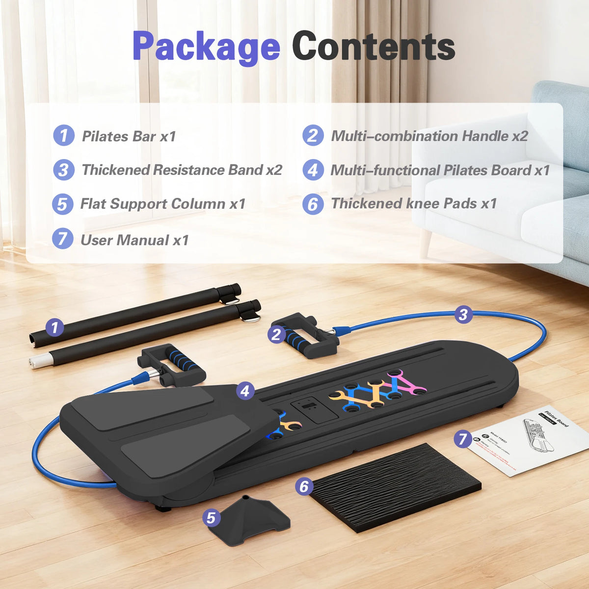 Multifunctional Pilates Board for Full Body Strength and Core Training